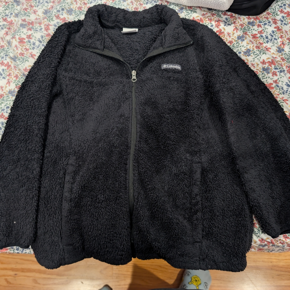 Columbia Women's Cozy Black Teddy Jacket
